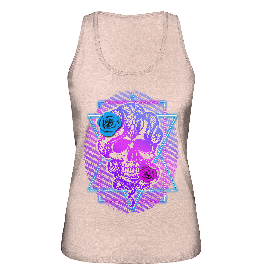 Schädel Schlange  - Ladies Organic Tank-Top