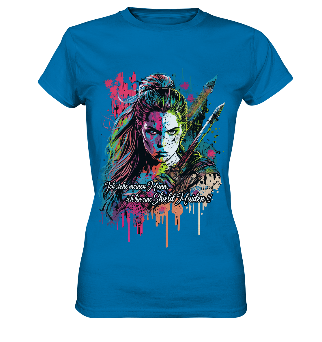 Shield Maiden Ich Stehe Meinen Mann - Ladies Premium Shirt