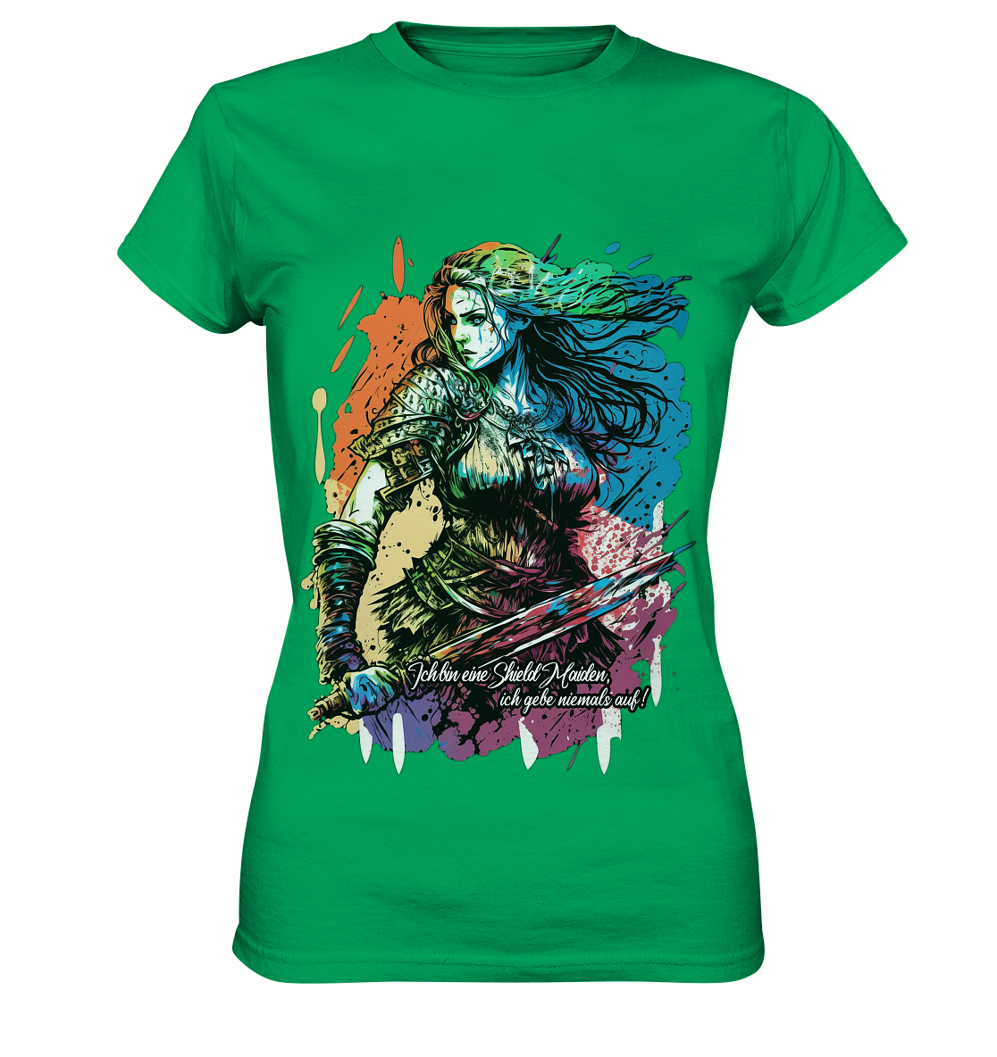 Shield Maiden Gib Nie Auf ! - Ladies Premium Shirt