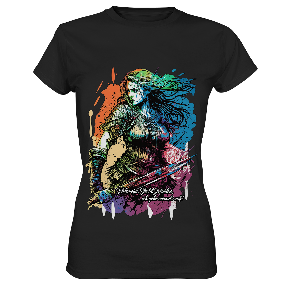 Shield Maiden Gib Nie Auf ! - Ladies Premium Shirt