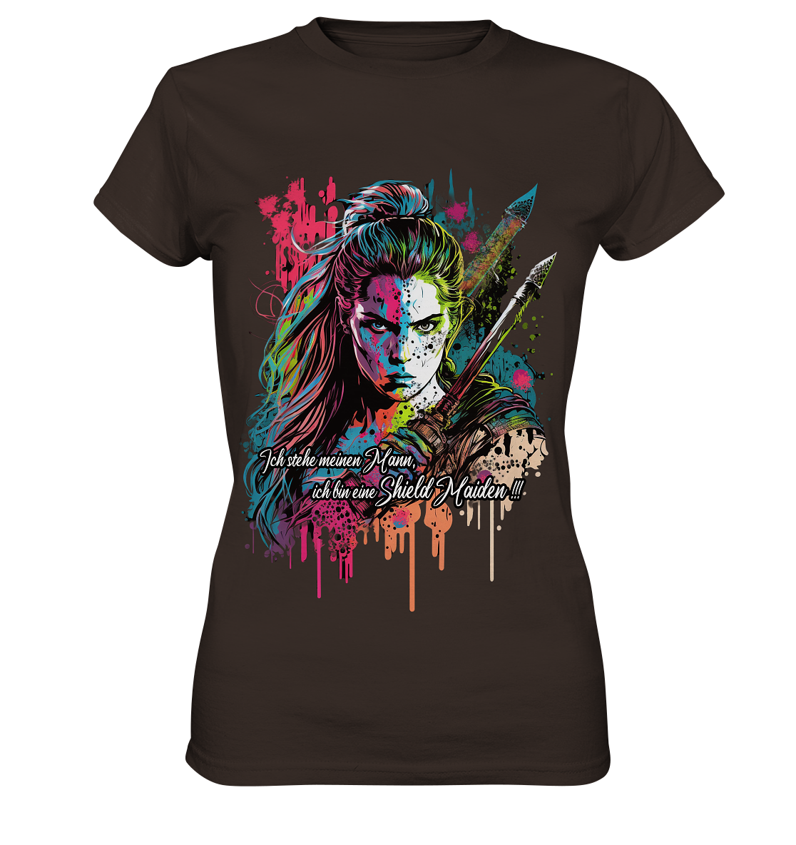 Shield Maiden Ich Stehe Meinen Mann - Ladies Premium Shirt