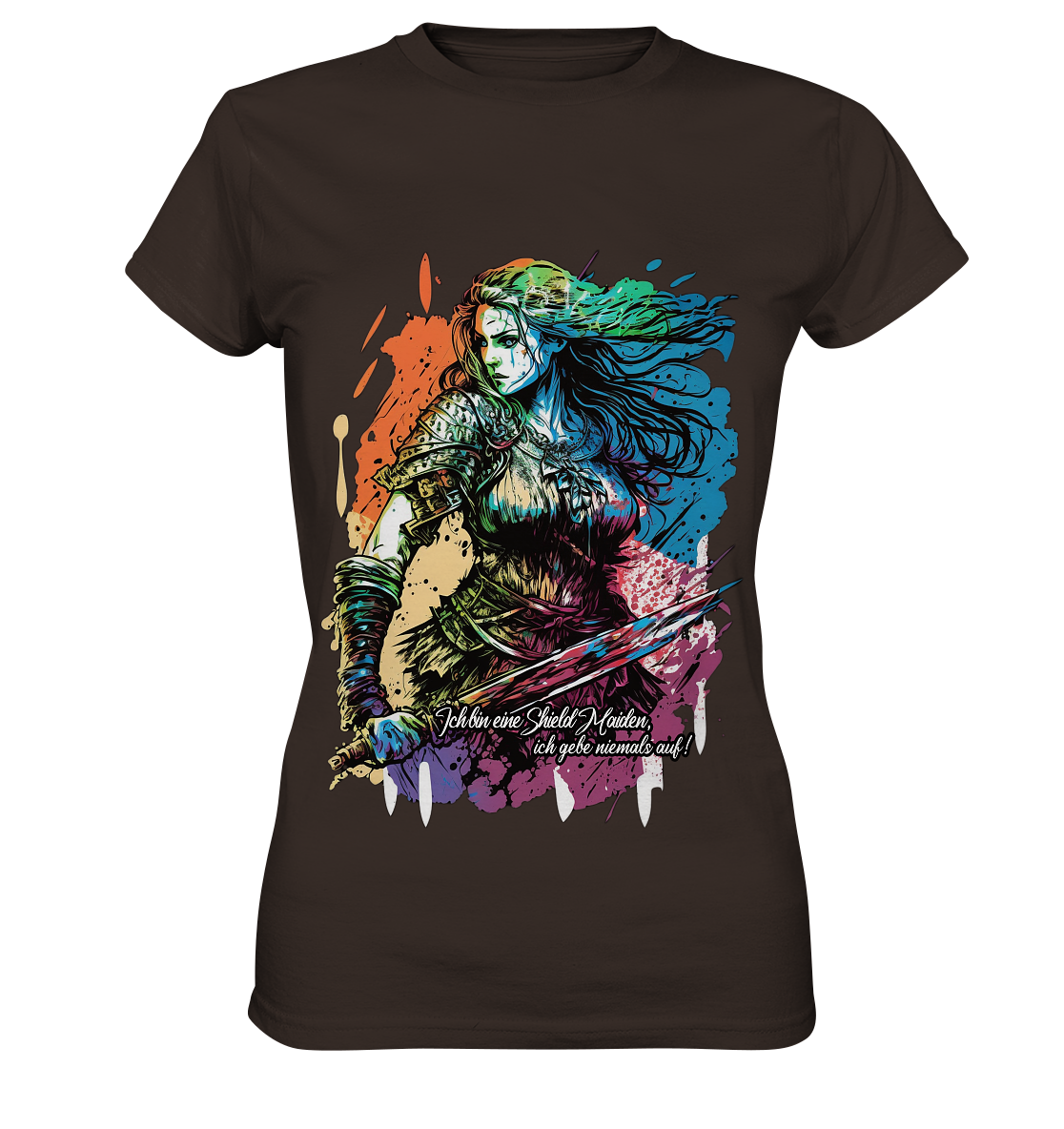 Shield Maiden Gib Nie Auf ! - Ladies Premium Shirt