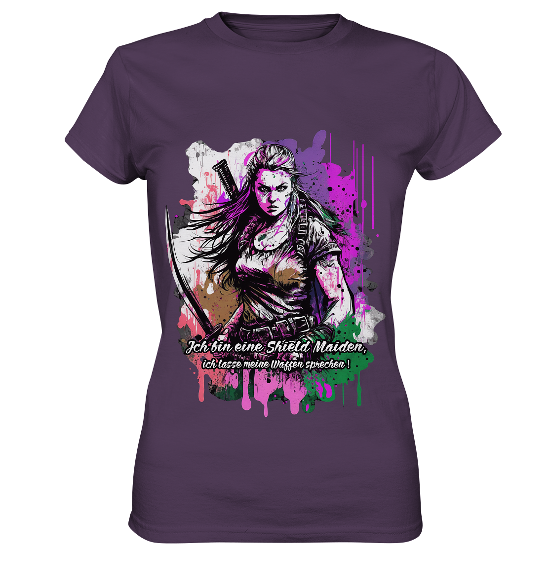 Shield Maiden Ich Lasse Meine Waffen Sprechen - Ladies Premium Shirt