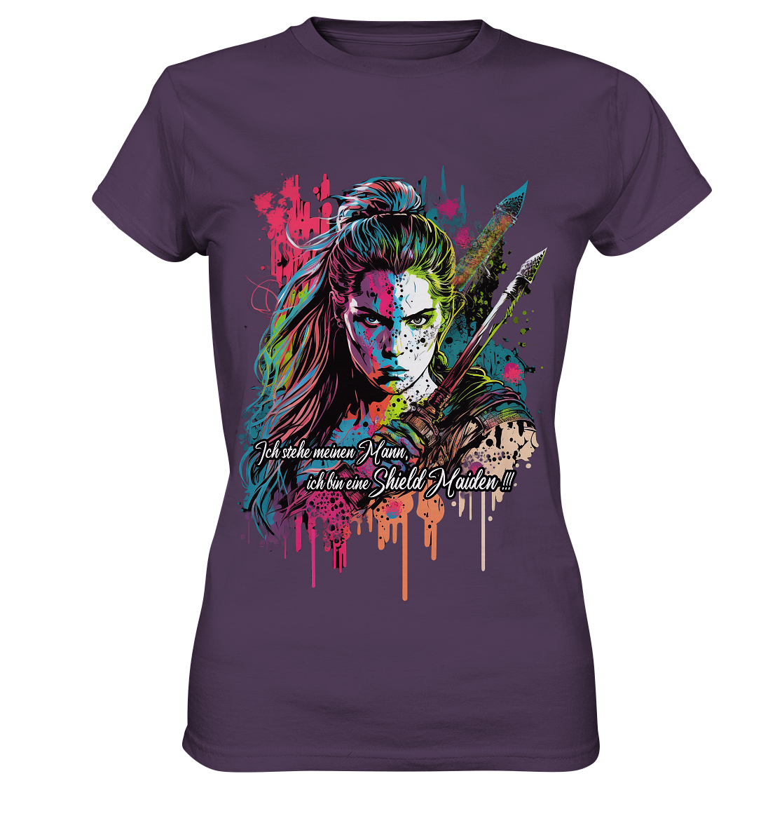 Shield Maiden Ich Stehe Meinen Mann - Ladies Premium Shirt