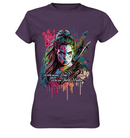 Shield Maiden Ich Stehe Meinen Mann - Ladies Premium Shirt