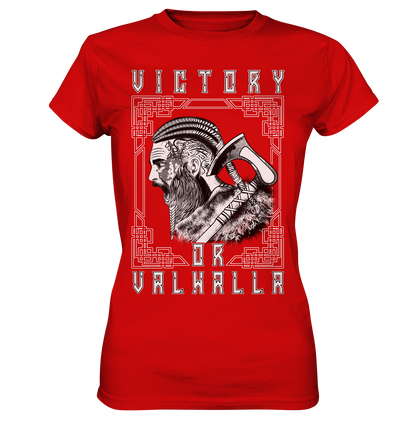 Wikinger Victory or Valhalla - Ladies Premium Shirt