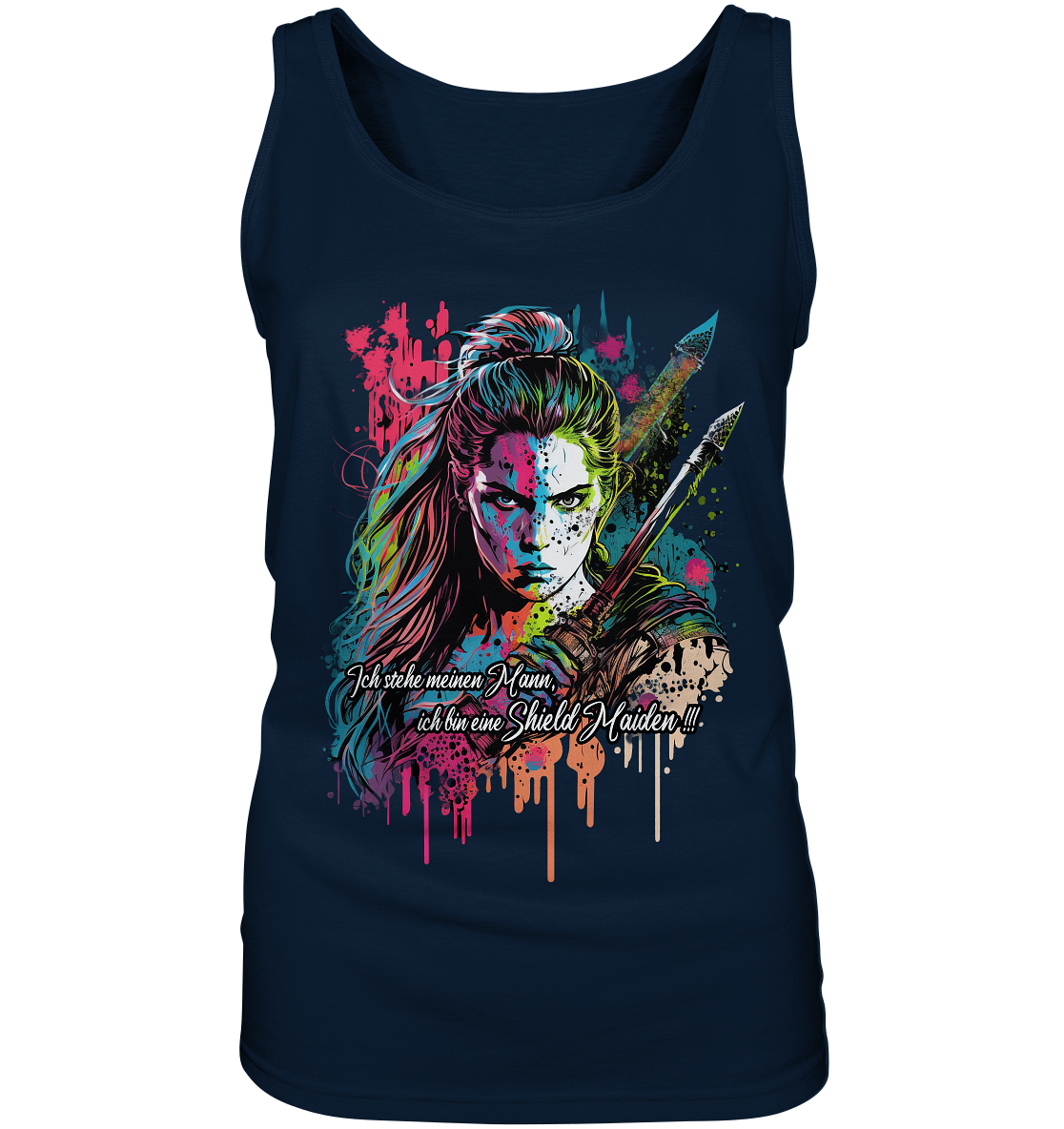 Shield Maiden Ich Stehe Meinen Mann - Ladies Tank-Top