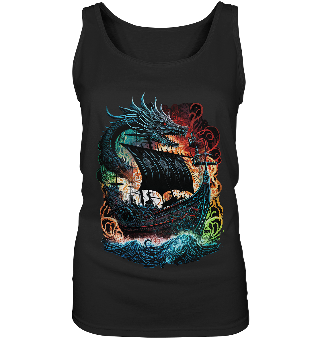 Wikinger Schiff Drache - Ladies Tank-Top