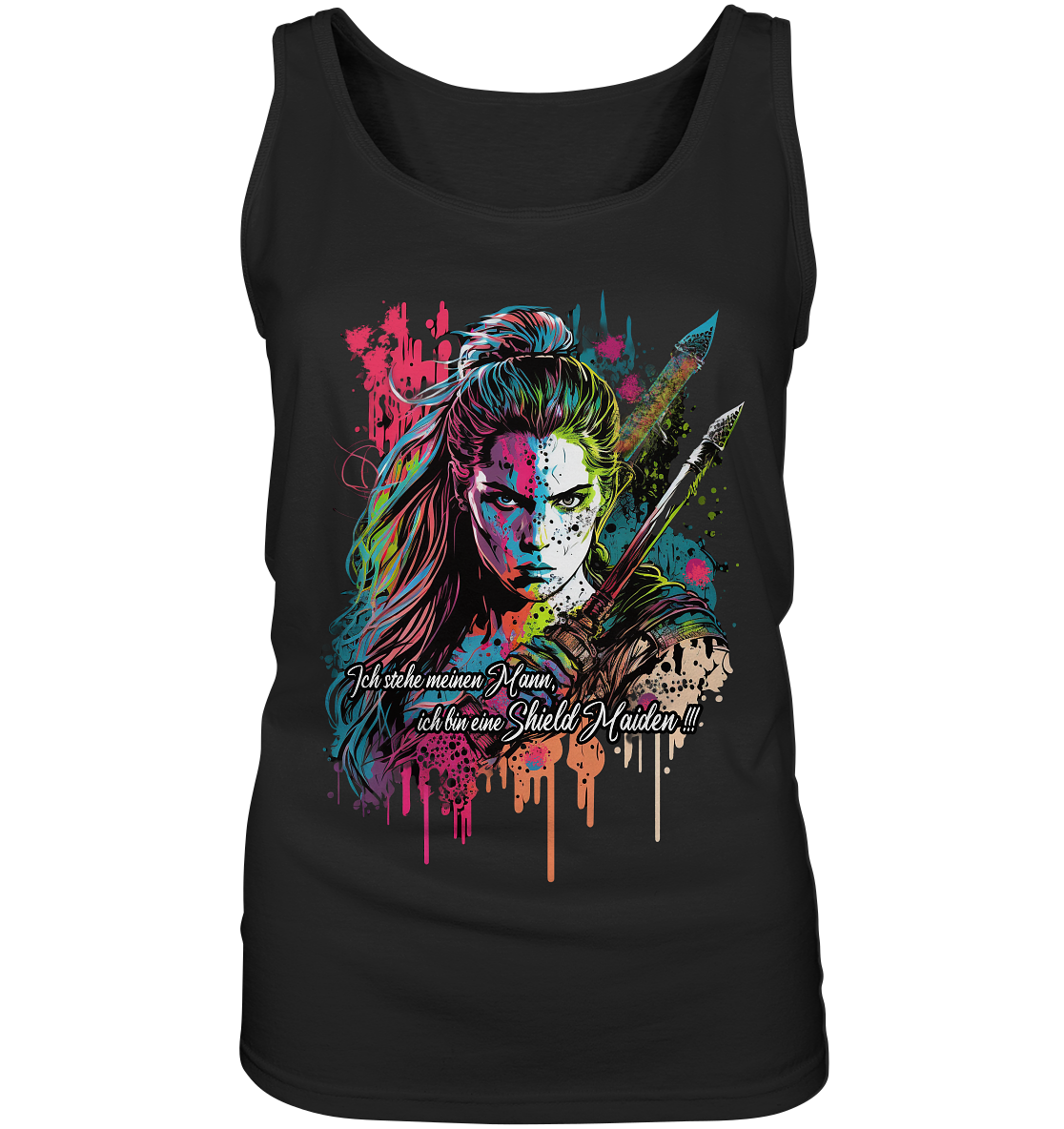 Shield Maiden Ich Stehe Meinen Mann - Ladies Tank-Top