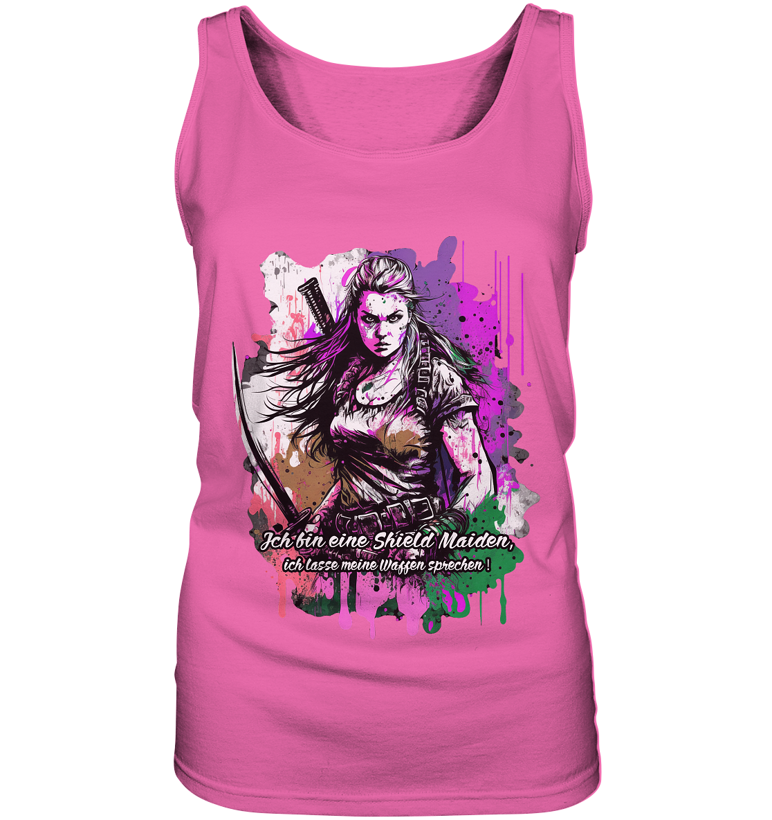 Shield Maiden Ich Lasse Meine Waffen Sprechen - Ladies Tank-Top