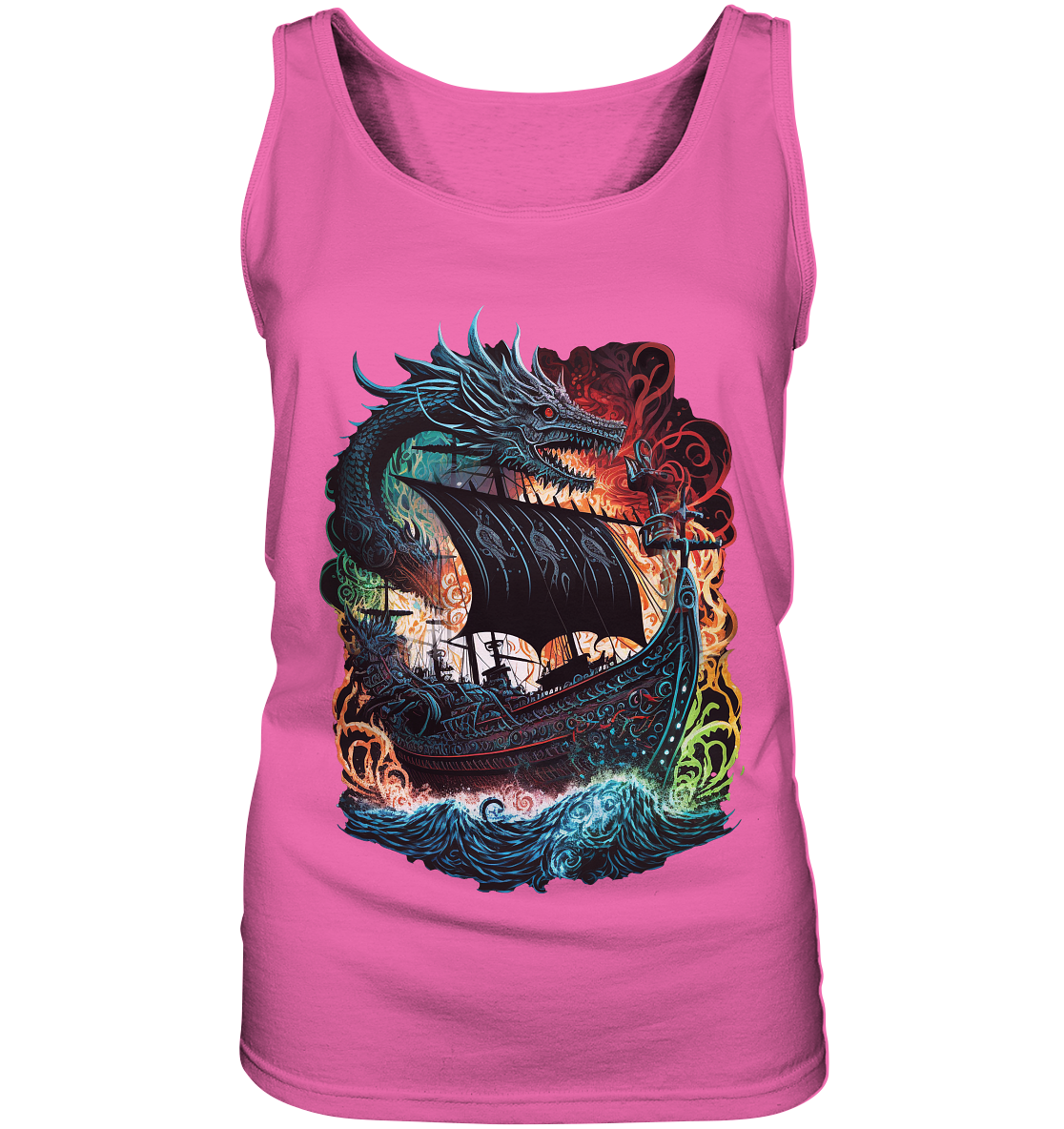 Wikinger Schiff Drache - Ladies Tank-Top