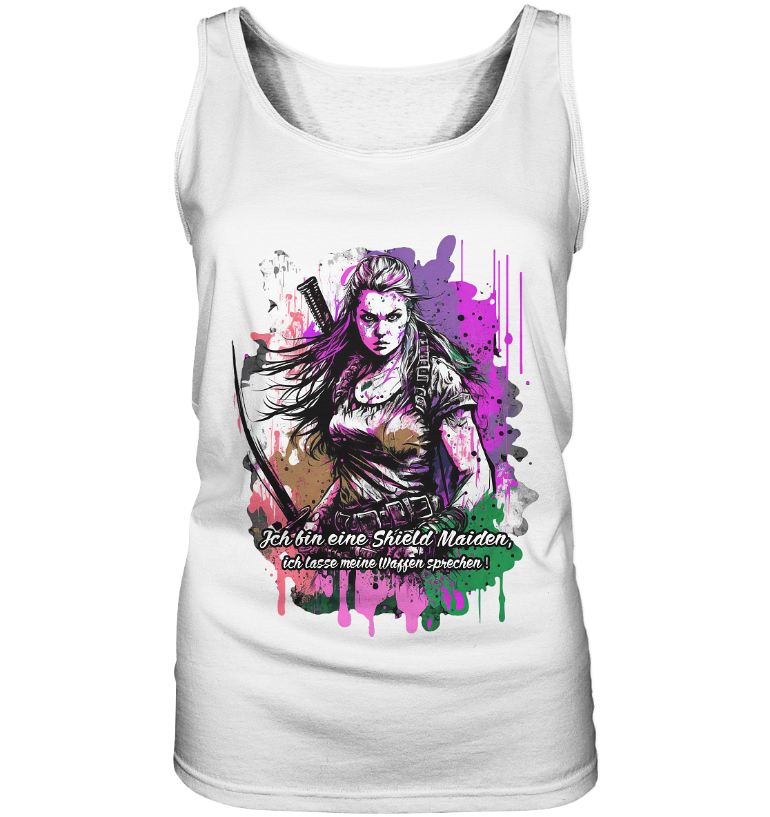 Shield Maiden Ich Lasse Meine Waffen Sprechen - Ladies Tank-Top