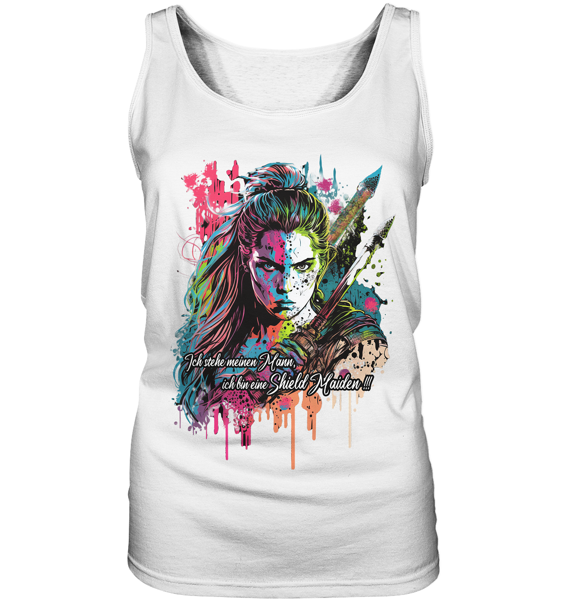 Shield Maiden Ich Stehe Meinen Mann - Ladies Tank-Top