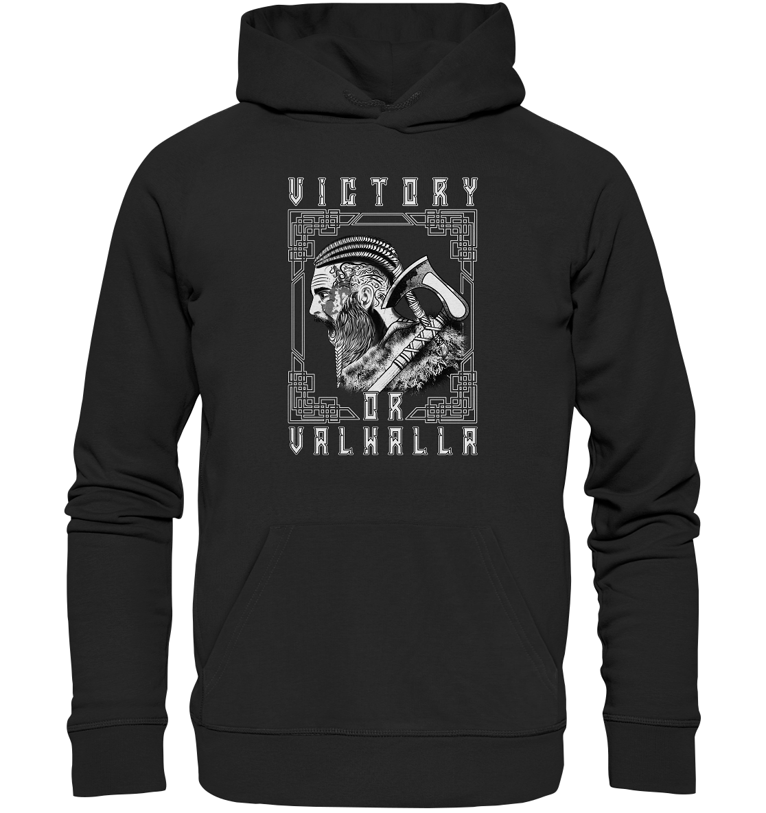 Wikinger Victory or Valhalla  - Organic Basic Hoodie