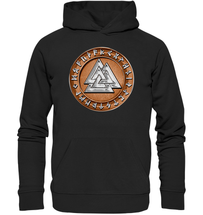 Wikinger Valknut - Organic Basic Hoodie