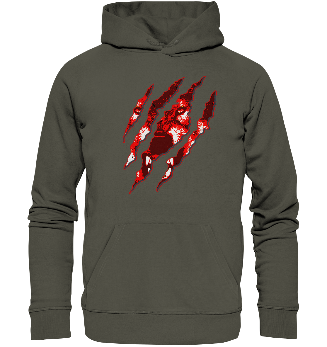 Fenrir Wolf Zerrissen - Organic Basic Hoodie