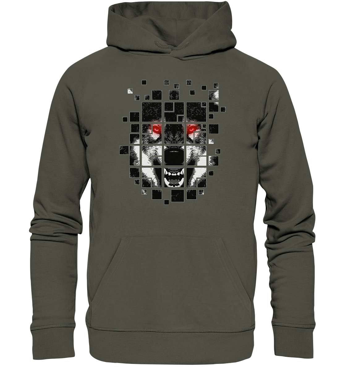 Fenrir Distorted - Organic Basic Hoodie