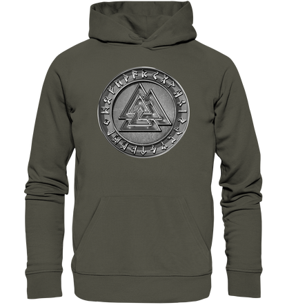 Wikinger Valknut - Organic Basic Hoodie