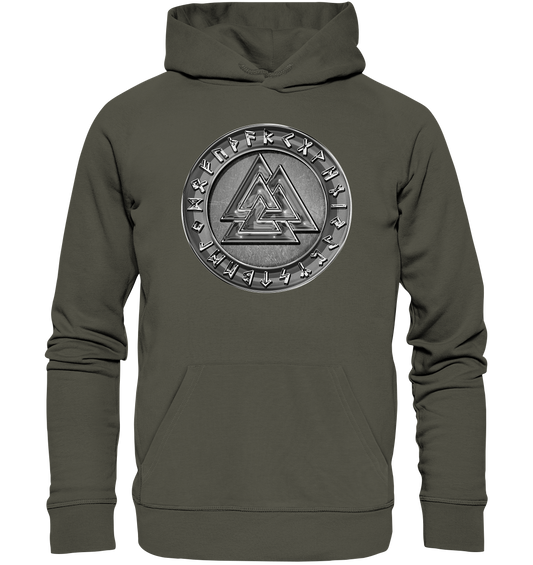 Wikinger Valknut - Organic Basic Hoodie