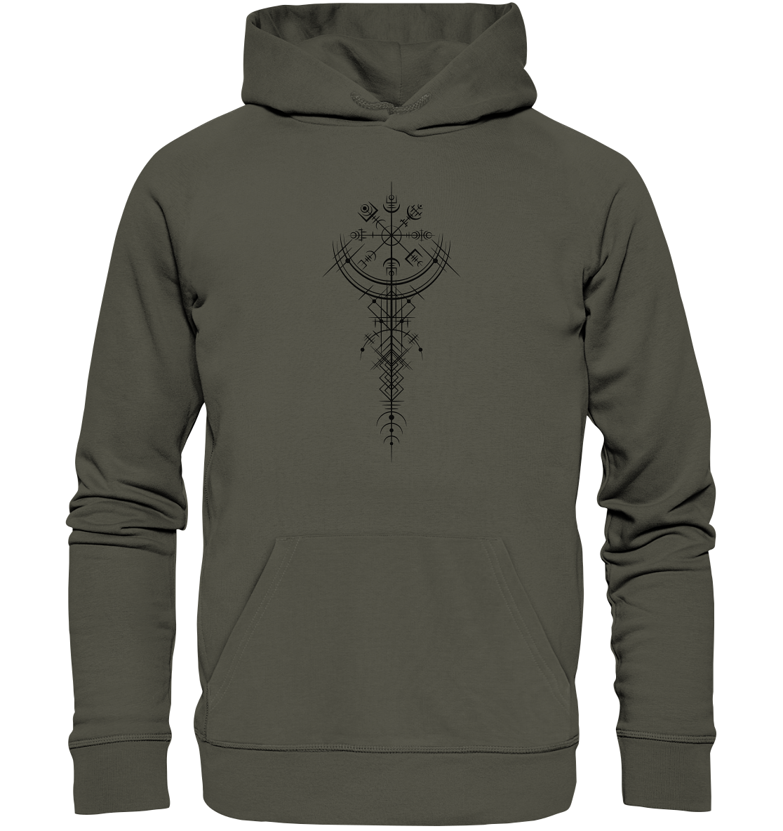 Wikinger Kompass  - Organic Basic Hoodie