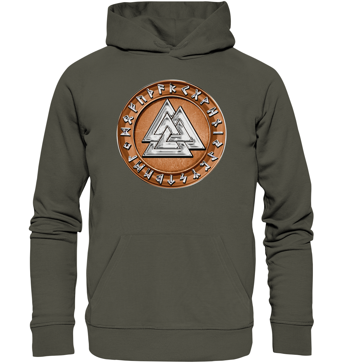 Wikinger Valknut - Organic Basic Hoodie