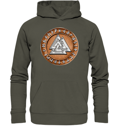 Wikinger Valknut - Organic Basic Hoodie