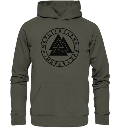 Wikinger Valknut - Organic Basic Hoodie