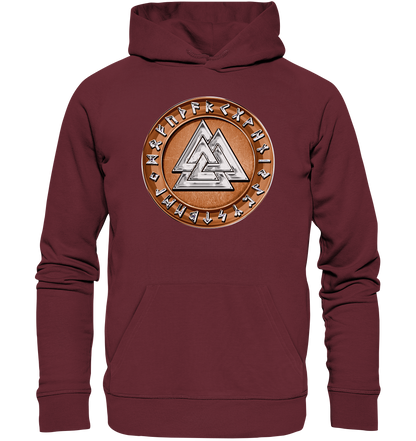 Wikinger Valknut - Organic Basic Hoodie