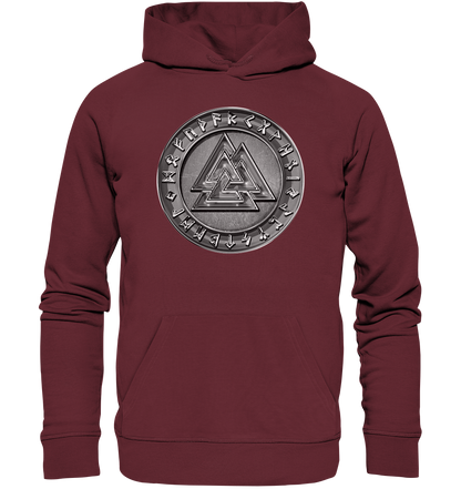 Wikinger Valknut - Organic Basic Hoodie