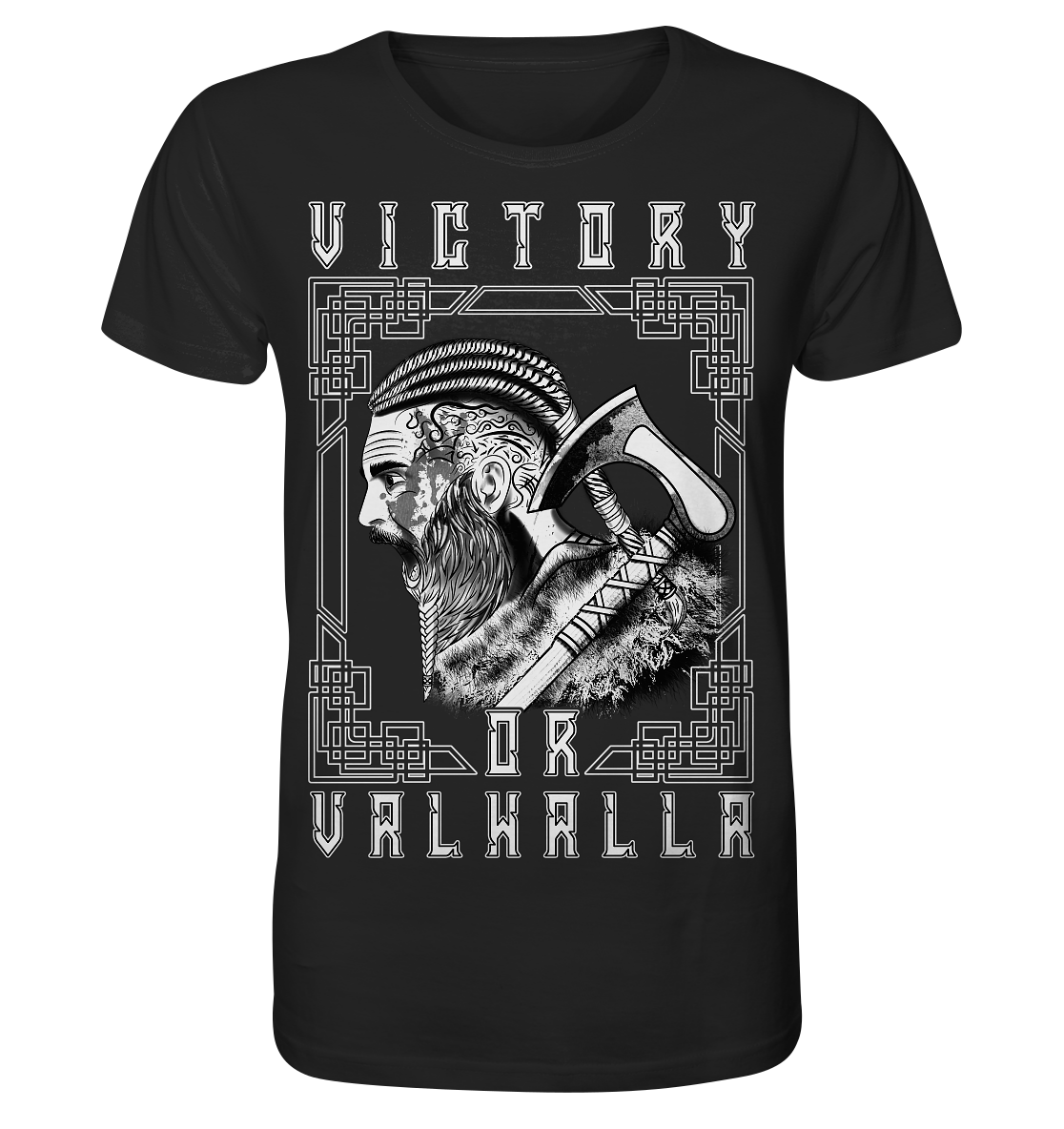 Wikinger Victory or Valhalla - Organic Basic Shirt