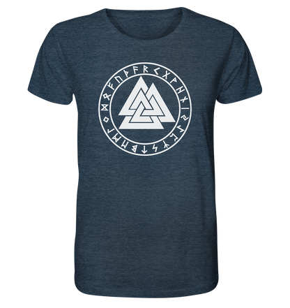 Wikinger Valknut - Organic Shirt (meliert)