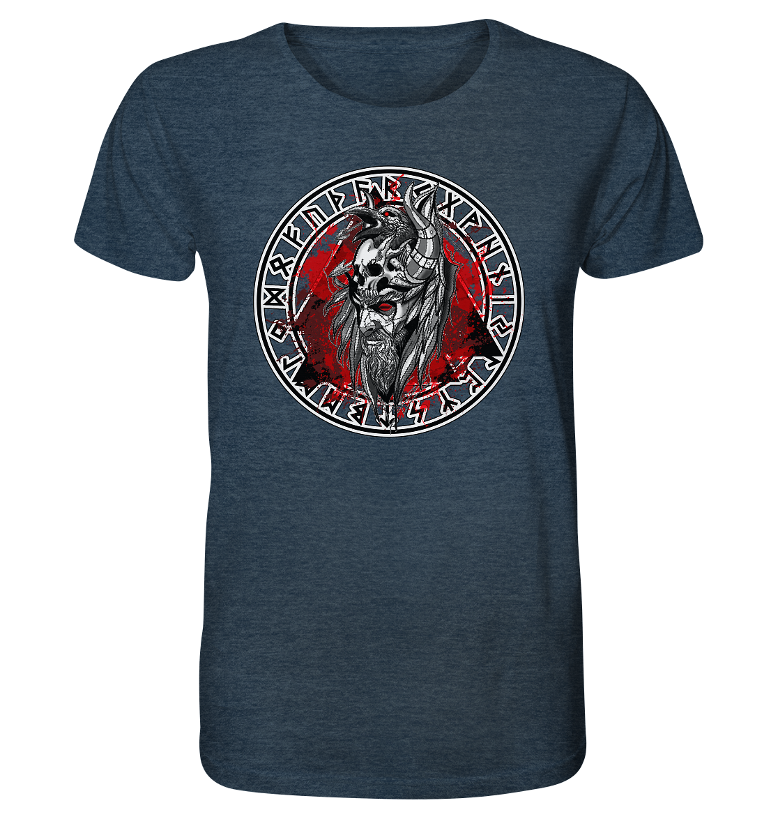 Odin Rabe Valknut - Organic Shirt (meliert)