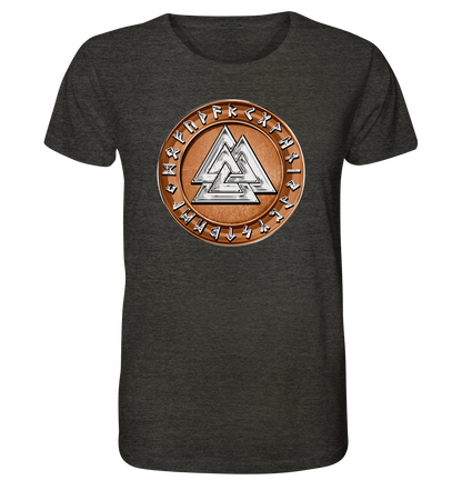 Wikinger Valknut - Organic Shirt (meliert)