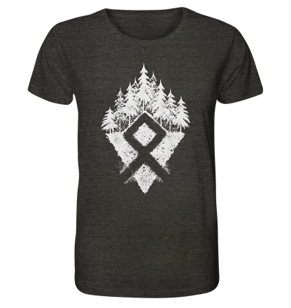 Wikinger Rune - Organic Shirt (meliert)