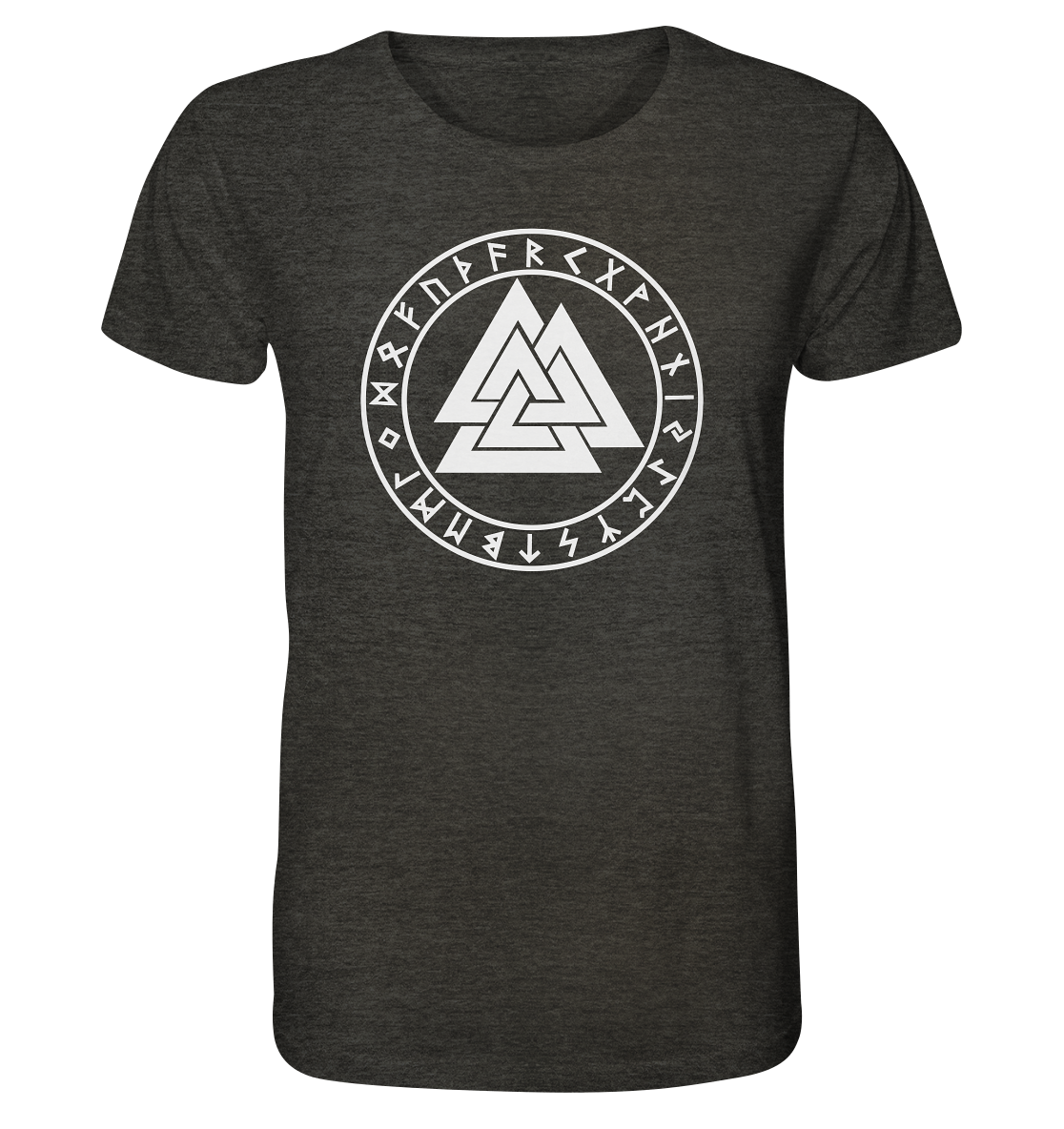 Wikinger Valknut - Organic Shirt (meliert)