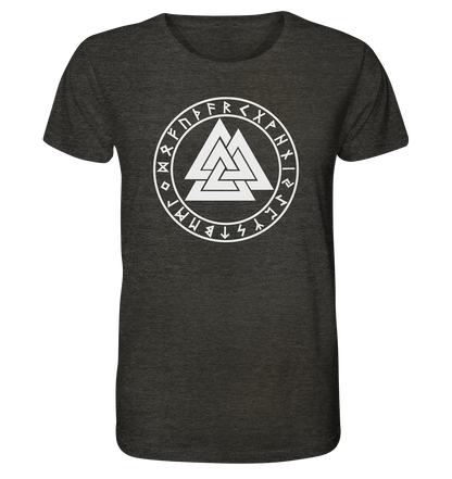 Wikinger Valknut - Organic Shirt (meliert)