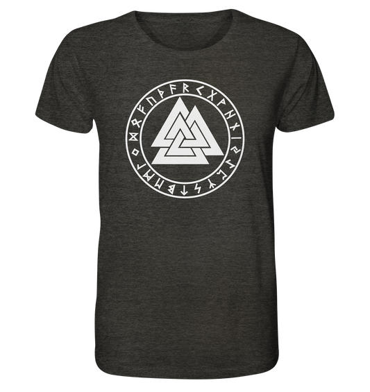 Wikinger Valknut - Organic Shirt (meliert)