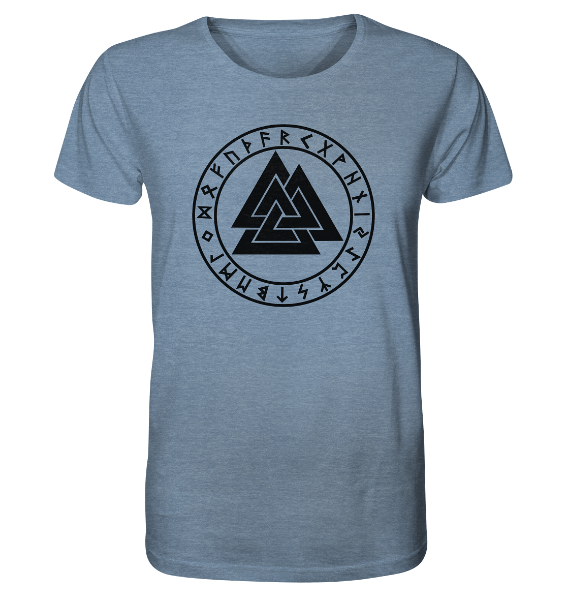 Wikinger Valknut - Organic Shirt (meliert)