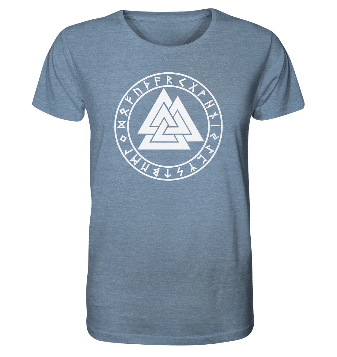 Wikinger Valknut - Organic Shirt (meliert)