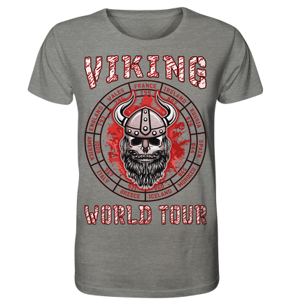 Wikinger-Welttournee - Organic Shirt (meliert)