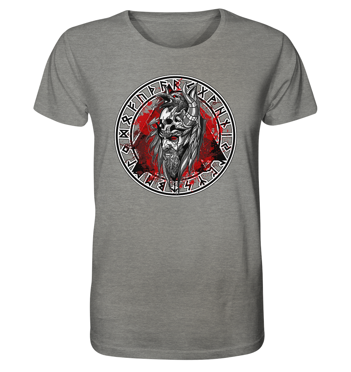 Odin Rabe Valknut - Organic Shirt (meliert)