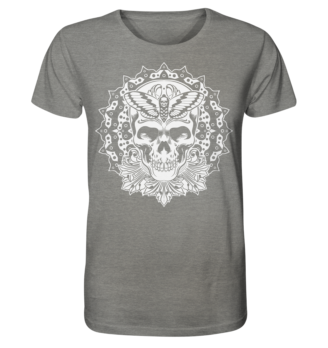 Skull Schädel - Organic Shirt (meliert)