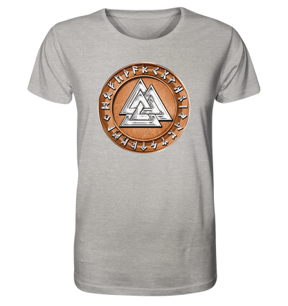 Wikinger Valknut - Organic Shirt (meliert)