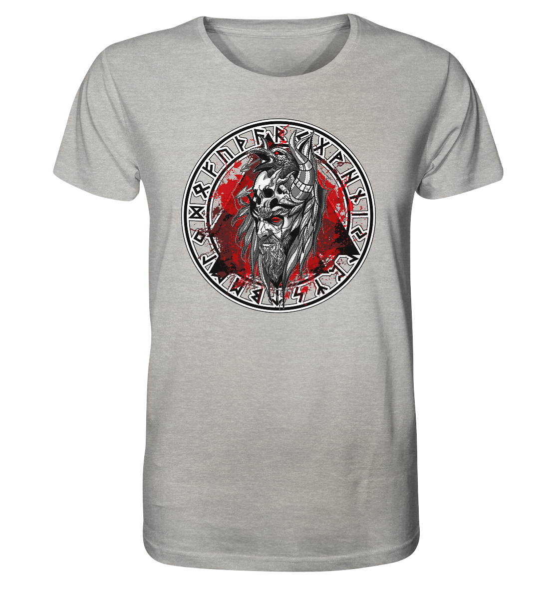 Odin Rabe Valknut - Organic Shirt (meliert)