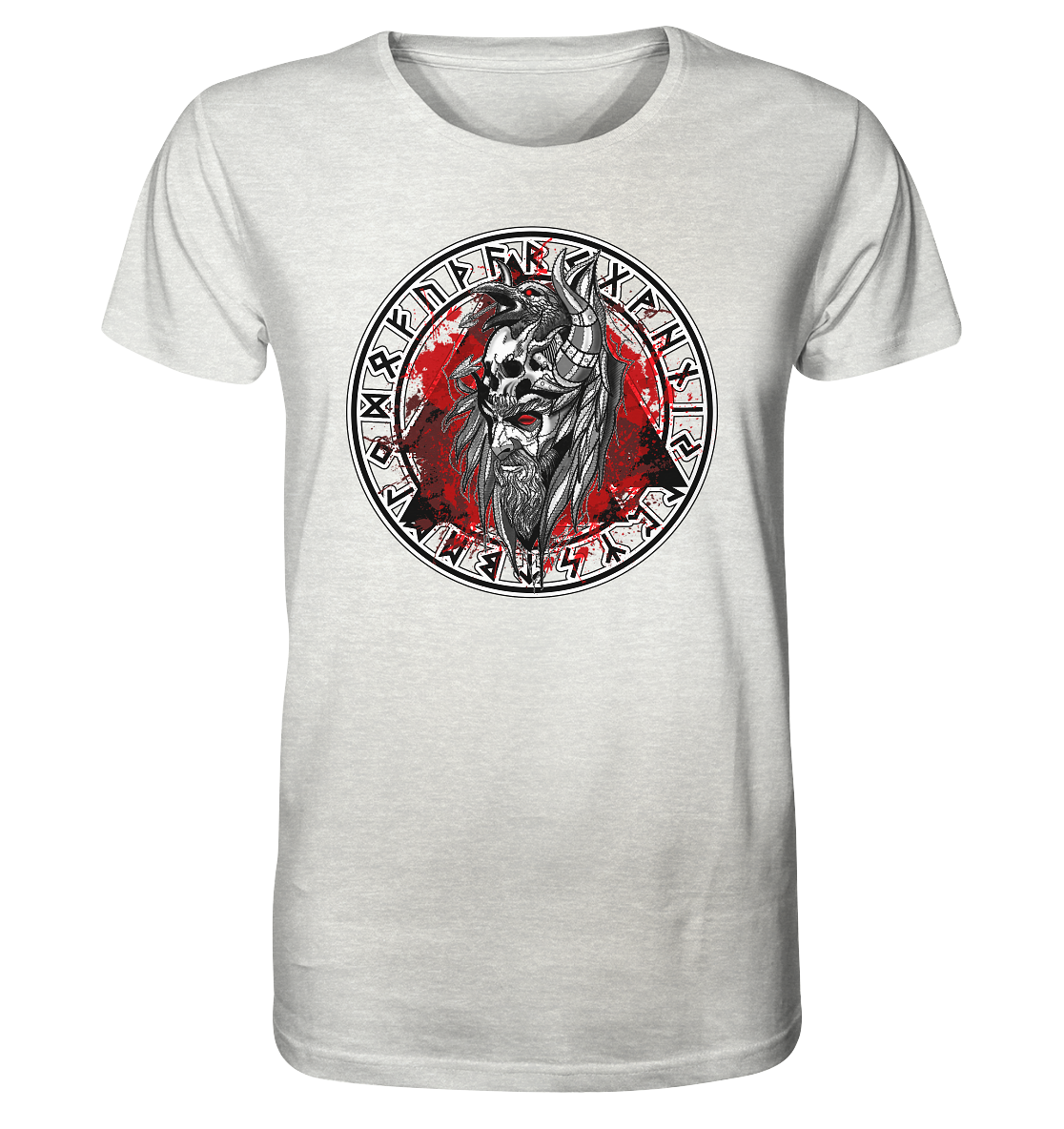 Odin Rabe Valknut - Organic Shirt (meliert)