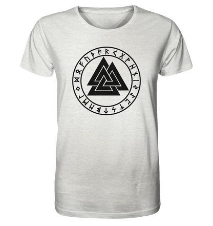 Wikinger Valknut - Organic Shirt (meliert)