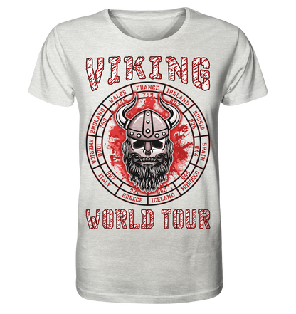 Wikinger-Welttournee - Organic Shirt (meliert)