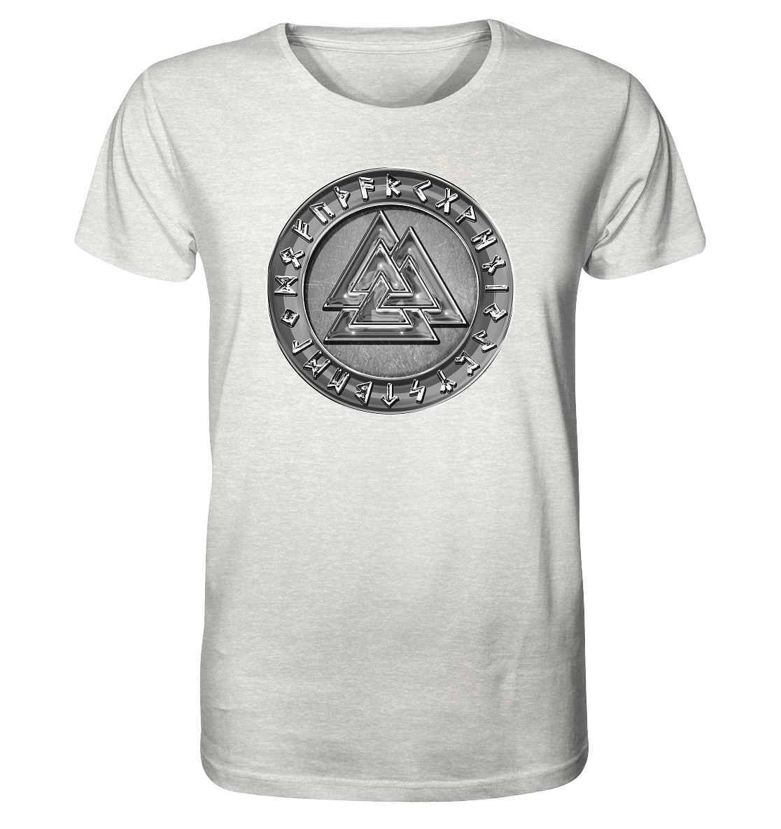 Wikinger Valknut - Organic Shirt (meliert)