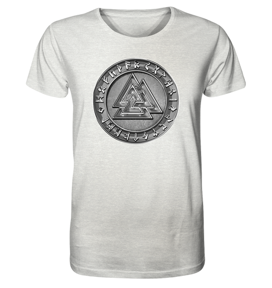 Wikinger Valknut - Organic Shirt (meliert)