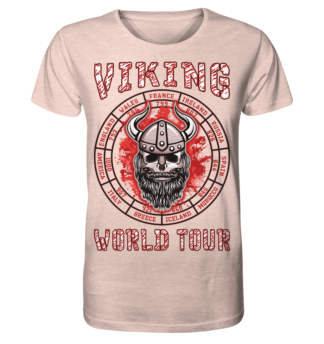 Wikinger-Welttournee - Organic Shirt (meliert)